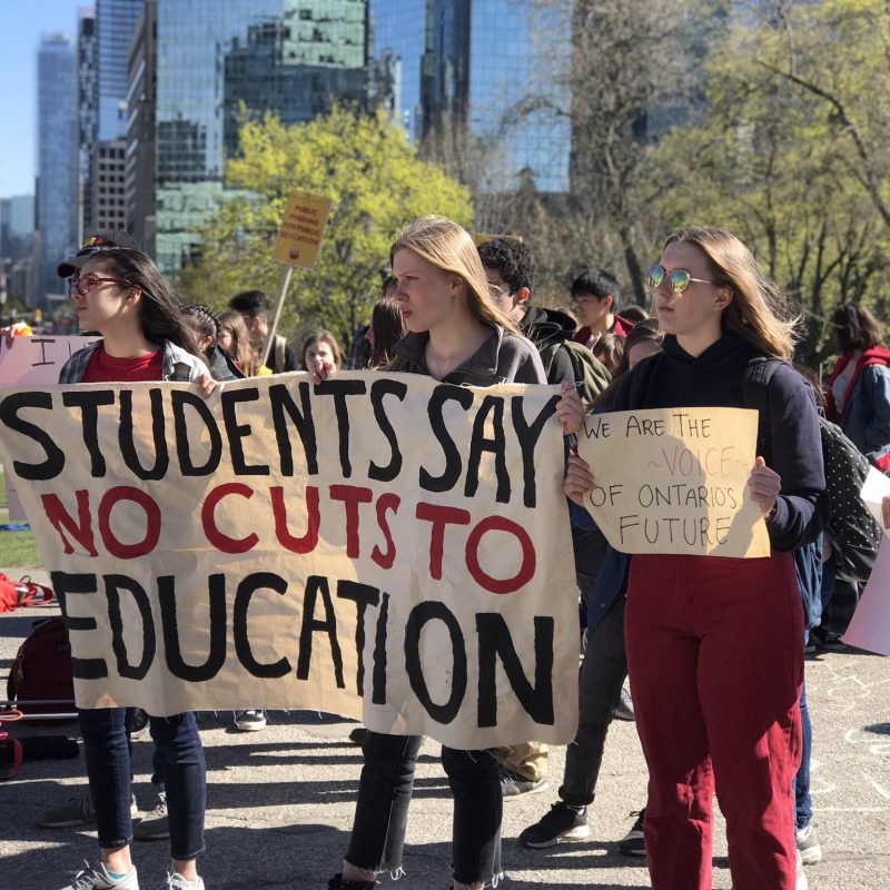 Ford, Do Not Expect Complacency –                            We the students fight back against cuts to education